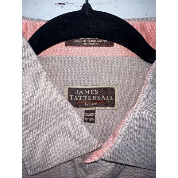 James Tattersall Mens Dress Shirt Size XXL - Picture 2 of 3